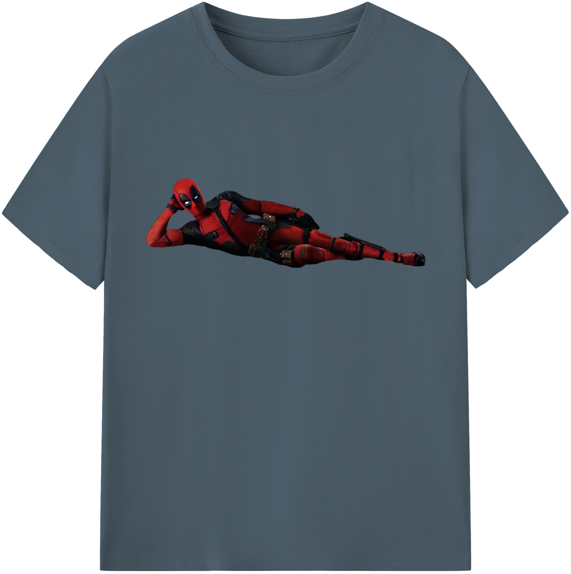 （画像用） Deadpool デッドプール 綿100％半袖Tシャツ（フロントプリント）